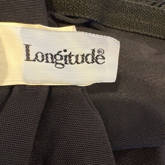 Longitude black one piece swimsuit with multicolored stripes size 14 - Picture 6 of 8